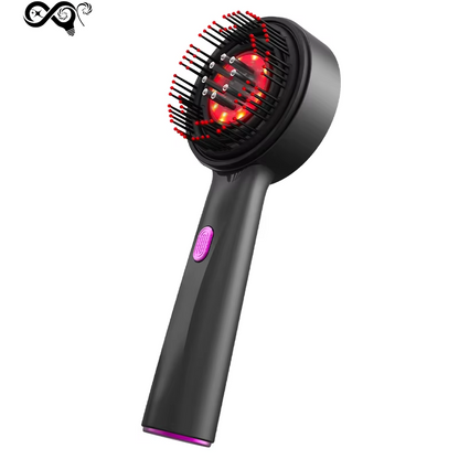 Electric Massage Comb with Vibration Red Light Therapy Scalp Brush Hair Growth Anti-Hair Loss Liquid Oil Applicator Hair Care