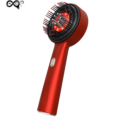 Electric Massage Comb with Vibration Red Light Therapy Scalp Brush Hair Growth Anti-Hair Loss Liquid Oil Applicator Hair Care